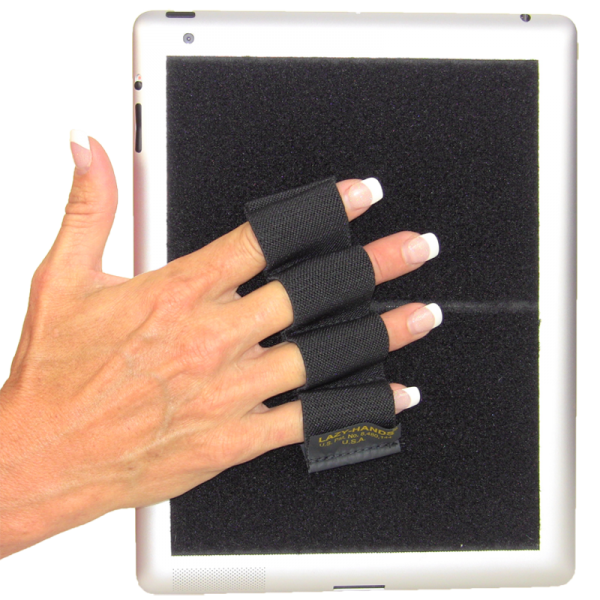 Heavy Duty 4Loop Grip (x1 Grip) for iPad and Large Tablets Black