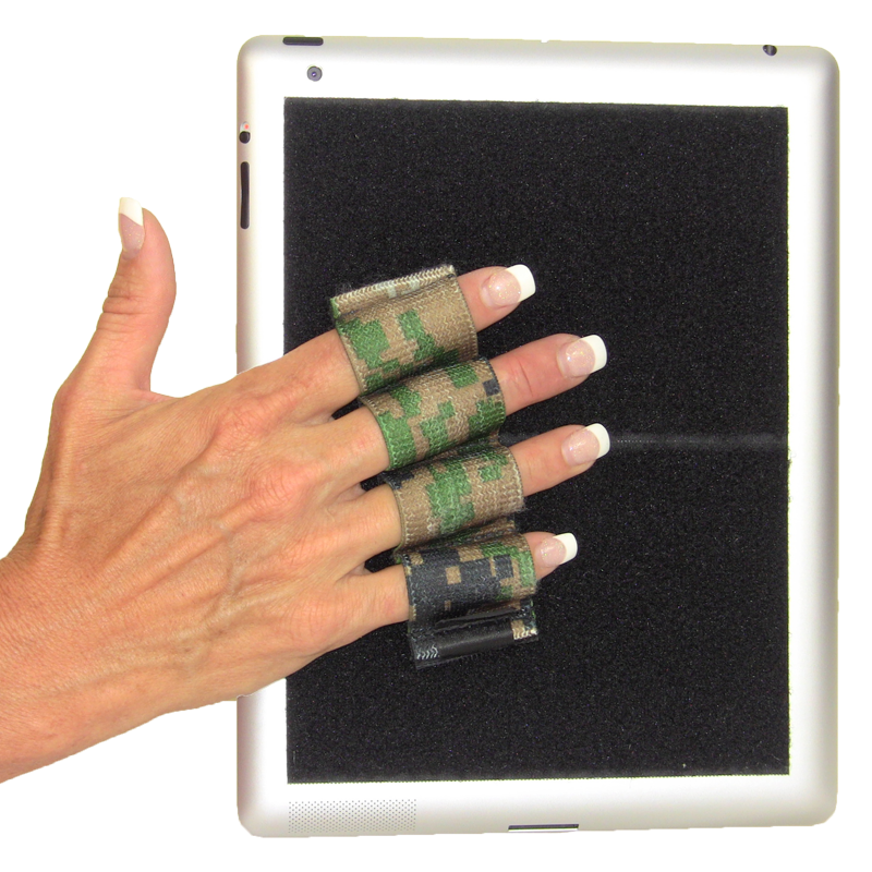Heavy Duty 4-Loop Grip for iPad or Large Tablet - Camouflage