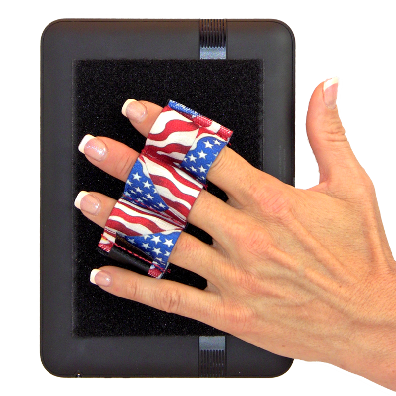 Heavy Duty 3-Loop Tablet Grip - Flags