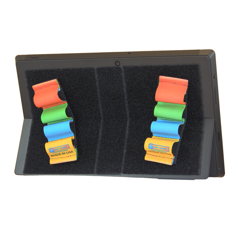 Heavy-Duty 4-Loop Grips (x2 Grips) for Tablets & Surface - Rainbow Solids