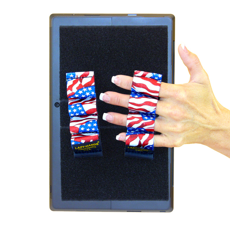 Heavy-Duty 4-Loop Grips (x2 Grips) for Tablets & Surface - Flags