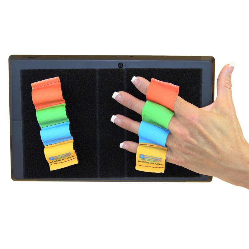 Heavy Duty 4-Loop Grips (x2) for Microsoft Surface - Rainbow Colors