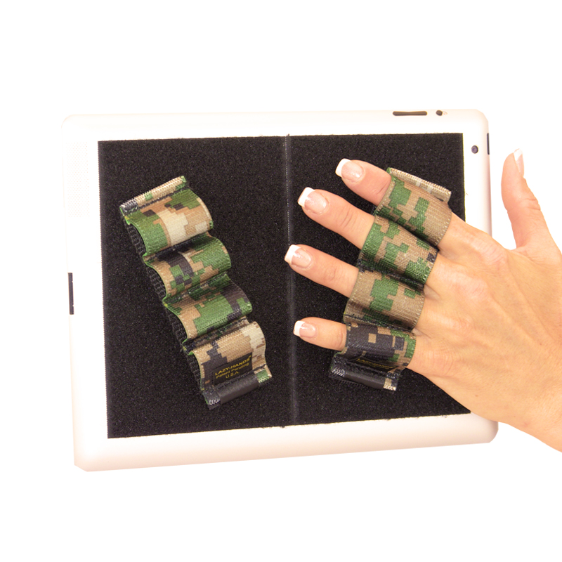 Heavy-Duty 4-Loop Grips (x2 Grips) for iPad and Large Tablets - Camouflage