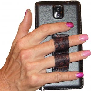 LAZY-HANDS Grips 2-Loop Phone Grip - Coffee Beans PG2