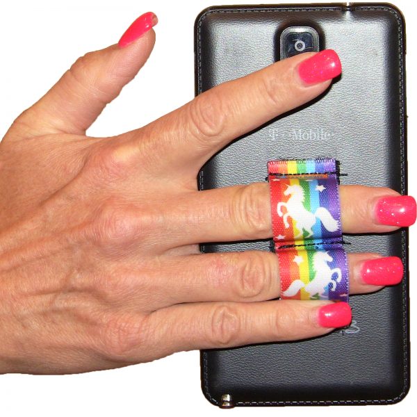 LAZY-HANDS Grips 2-Loop Phone Grip - Rainbows & Unicorns 1 PG2